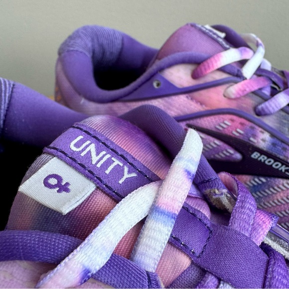 Brooks Women's Running Shoe Ghost Unity Together Purple Tie Dye Size 11 - Picture 10 of 13